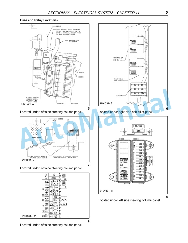 New Holland TN55D, TN55S, TN65D, TN65S, TN70D, TN70S, TN75D, TN75S Tractor Repair Manual 87059386-5