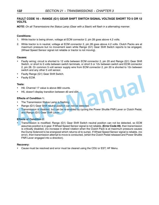 Alternative view of New Holland TN55D, TN55S, TN65D, TN65S, TN70D, TN70S, TN75D, TN75S Tractor Repair Manual 87059388
