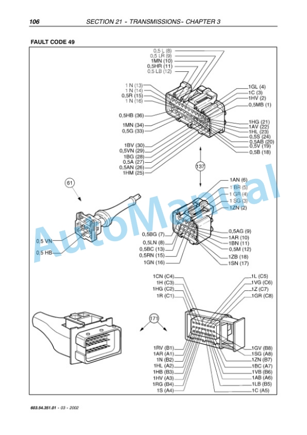 New Holland TN55D, TN55S, TN65D, TN65S, TN70D, TN70S, TN75D, TN75S Tractor Service Manual 6035435101-2