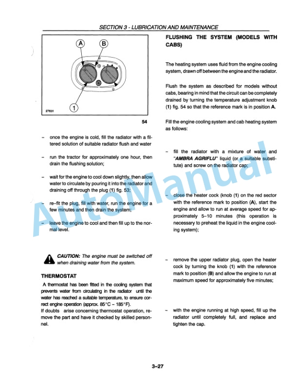 New Holland TN55D, TN65D, TN55S, TN65S, TN75S Operation and Maintenance Manual 86572984-5