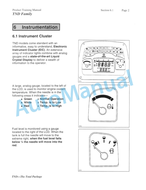 New Holland TN55D, TN65D, TN75D Feature and Competitive Comparison Product Manual 86584214-2