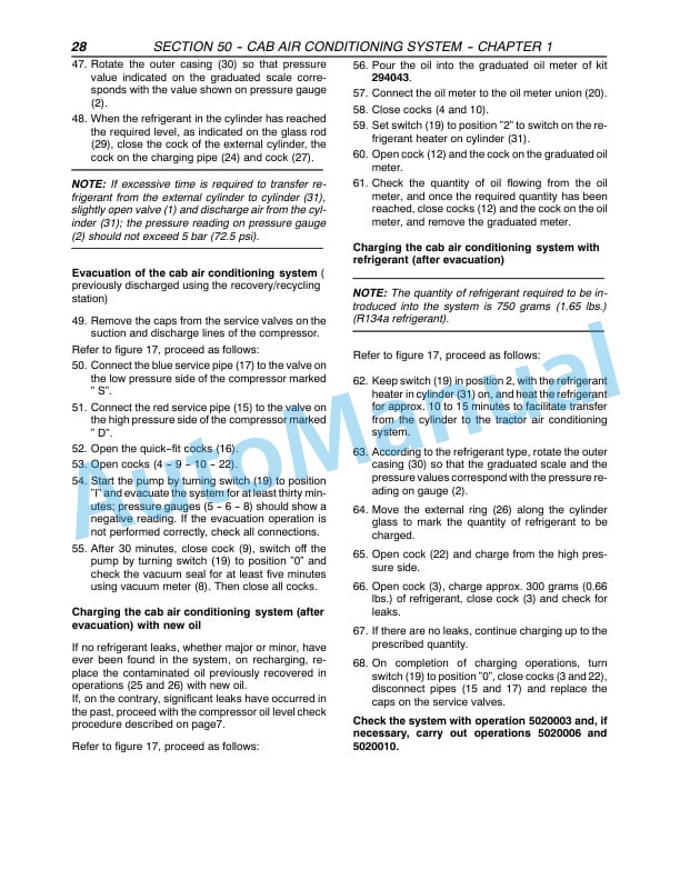 New Holland TN55V, TN65V, TN75V, TN65N, TN75N Tractor Repair Manual 86627059-5