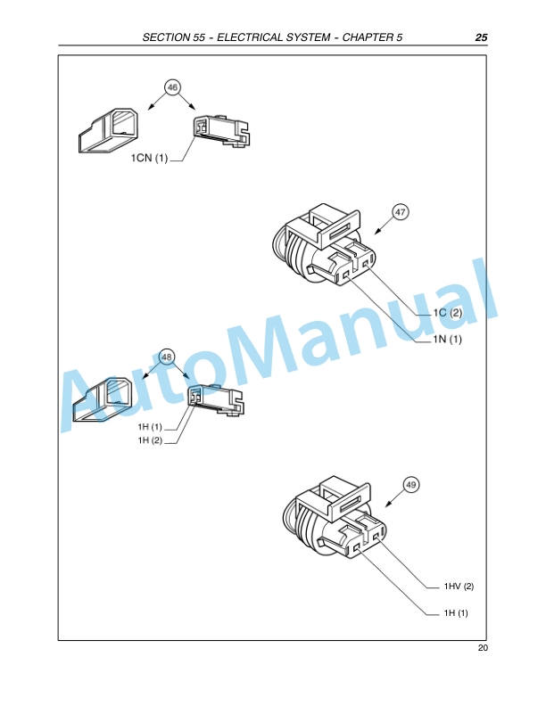 New Holland TN60A, TN70A, TN75A, TN85A, TN95A Tractor Repair Manual 87393901-3