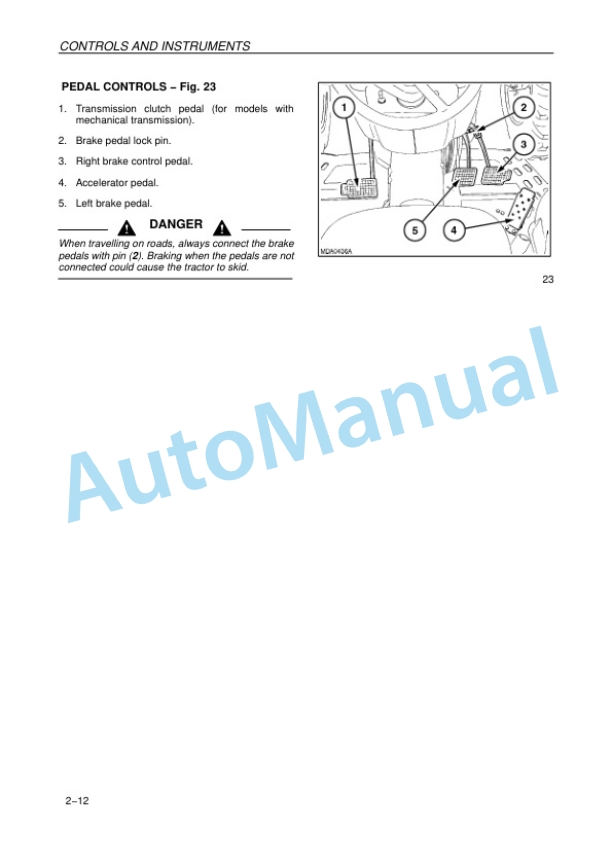 New Holland TN60A, TN70A, TN80A Tractor Operation and Maintenance Manual 47134411-2