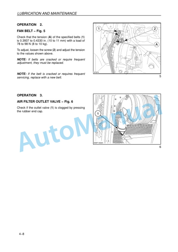 New Holland TN60A, TN70A, TN80A Tractor Operation and Maintenance Manual 47134411-4
