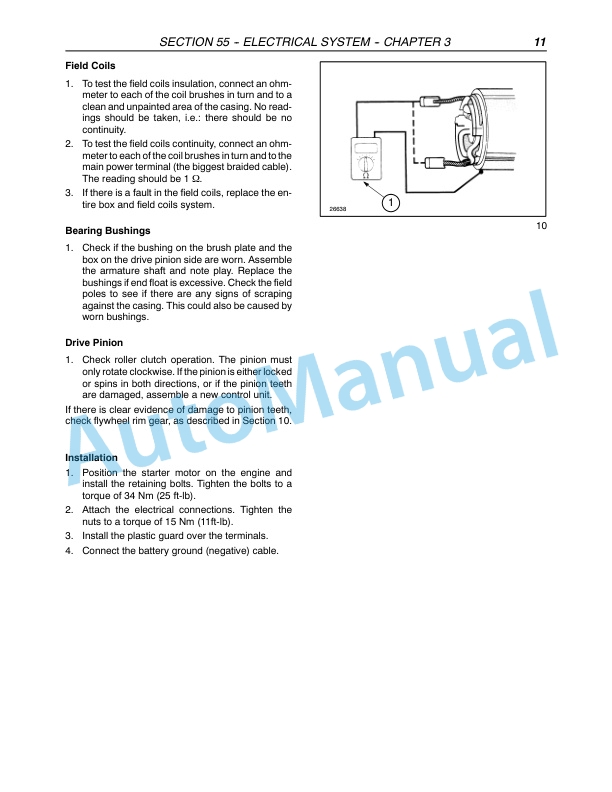 New Holland TN60DA, TN60SA, TN70DA, TN70SA, TN75DA, TN75SA, TN85DA, TN95DA Tractor Repair Manual 87393597-2