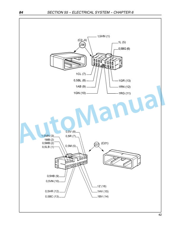 New Holland TN60DA, TN60SA, TN70DA, TN70SA, TN75DA, TN75SA, TN85DA, TN95DA Tractor Repair Manual 87393597-4