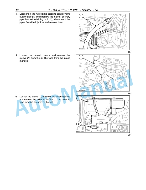 Alternative view of New Holland TN60DA, TN60SA, TN70DA, TN70SA, TN75DA, TN75SA, TN85DA, TN95DA Tractor Repair Manual 87393598