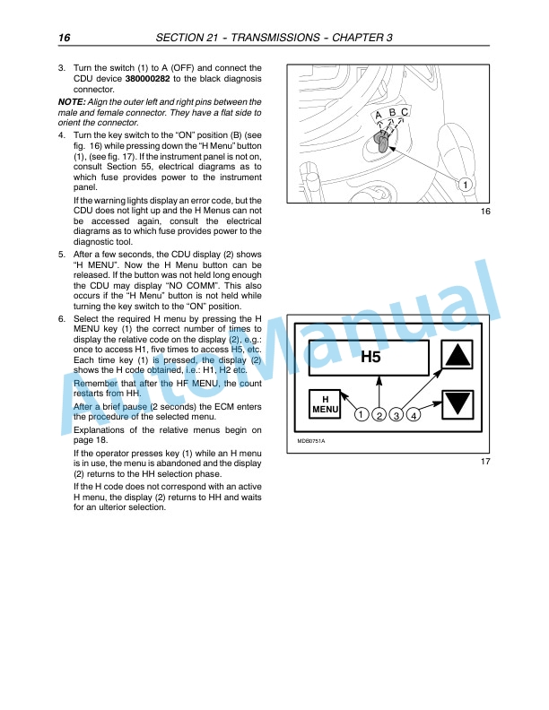 New Holland TN60DA, TN60SA, TN70DA, TN70SA, TN75DA, TN75SA Tractor Repair Manual 87048069-2