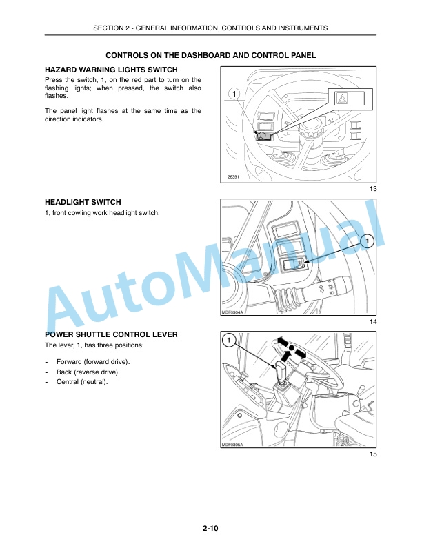 Alternative view of New Holland TN60DA, TN70DA, TN75DA Tractor Operation and Maintenance Manual 87552825