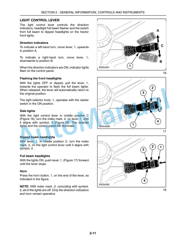 New Holland TN60SA, TN70SA, TN75SA Tractor Operation and Maintenance Manual 87552876-2