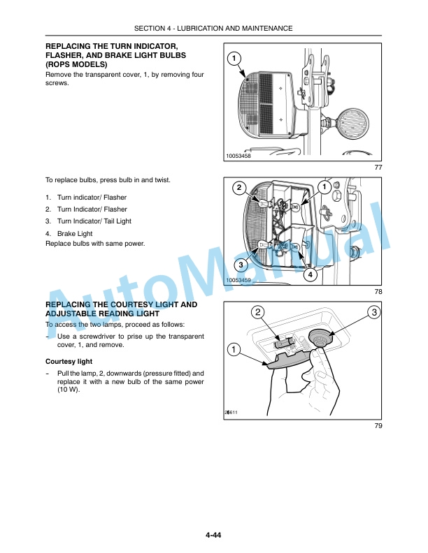 New Holland TN60SA, TN70SA, TN75SA Tractor Operation and Maintenance Manual 87552876-5