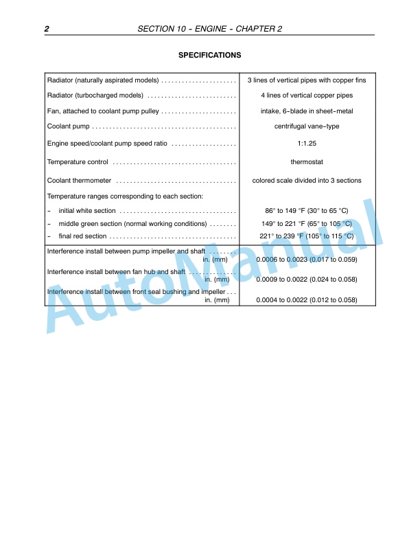 New Holland TN60VA, TN75VA, TN95VA Tractor Repair Manual 87352280-4