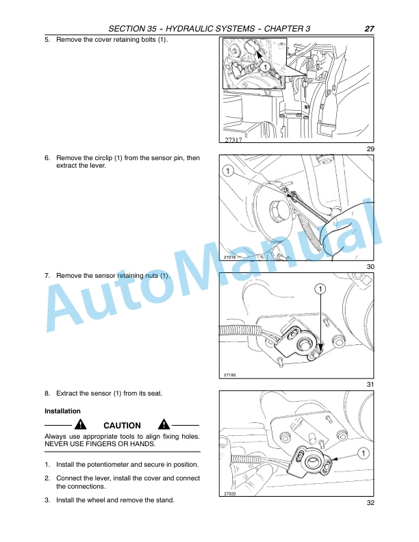 New Holland TN60VA, TN75VA, TN95VA Tractor Repair Manual 87352283-3