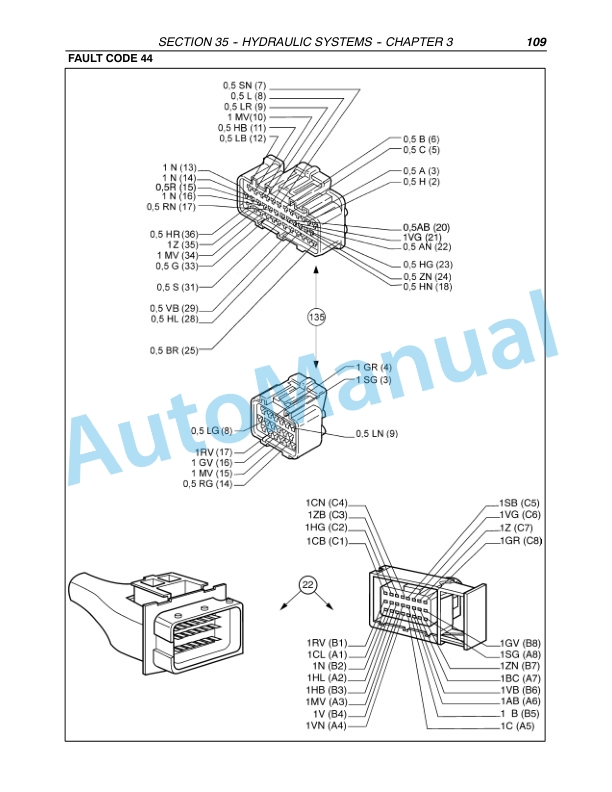 New Holland TN60VA, TN75VA, TN95VA Tractor Repair Manual 87352283-5