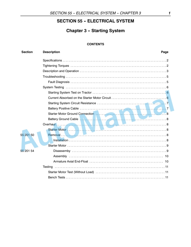 New Holland TN60VA, TN75VA, TN95VA Tractor Repair Manual 87352284-5