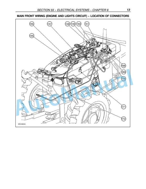 New Holland TN75FA, TN85FA, TN95FA Tractor Repair Manual 87051833-3