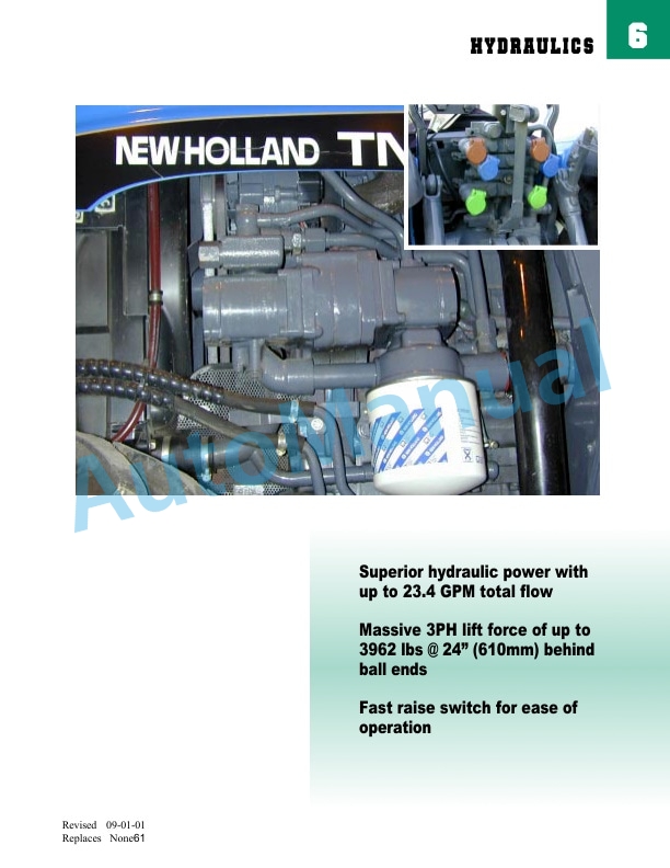New Holland TNV Product Manual 86641473-4