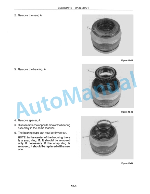 New Holland TR86, TR87, TR88 Combine Repair Manual 40008618-3