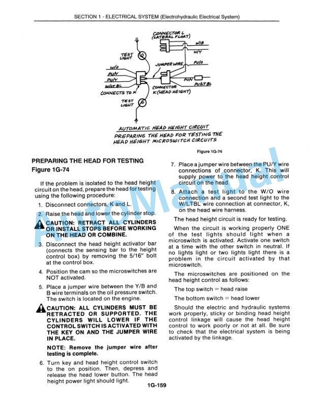 Alternative view of New Holland TR86, TR87, TR88 Combine Repair Manual 40008630