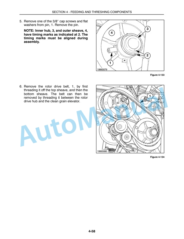 New Holland TR89, TR99 Repair Manual 86589290-5