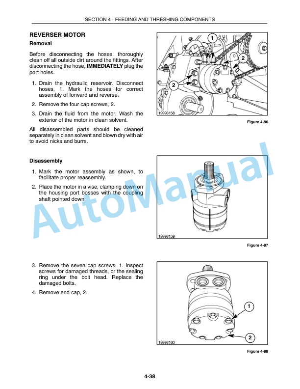 New Holland TR89, TR99 Repair Manual 86589294-2