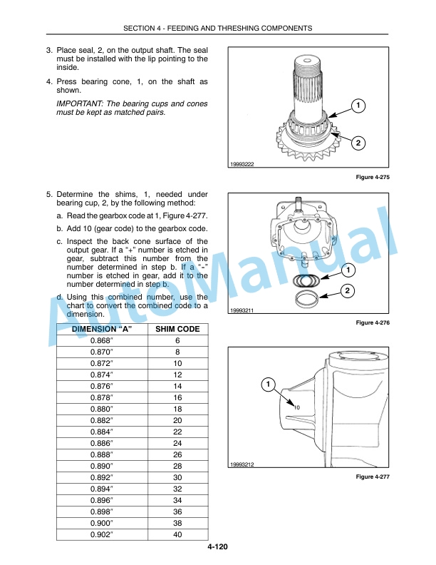 New Holland TR89, TR99 Repair Manual 86589294-4