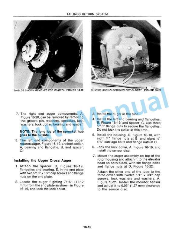 New Holland TR96, TR97, TR98 Combine Repair Manual 40009616-4