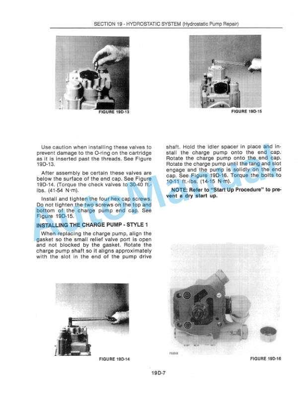 New Holland TR96, TR97, TR98 Combine Repair Manual 40009619-2