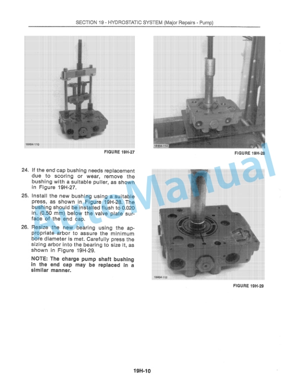 New Holland TR96, TR97, TR98 Combine Repair Manual 40009619-5