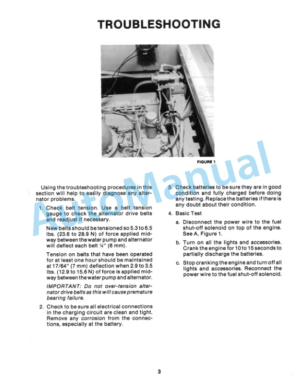 New Holland TRW Alternator Service Manual 40480500-2