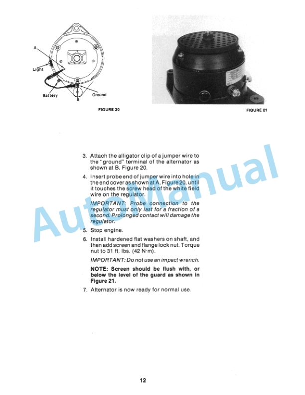 New Holland TRW Alternator Service Manual 40480500-5