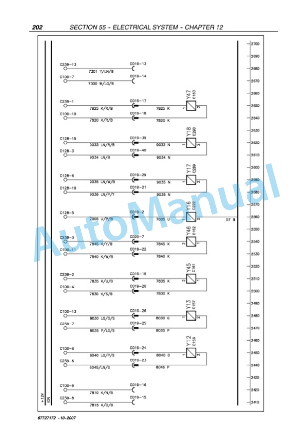 New Holland TS-A Series Tractor Repair Manual 87727172-2