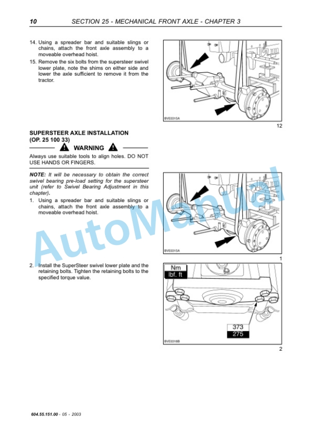Alternative view of New Holland TS100A, TS110A, TS115A, TS125A, TS130A, TS135A Service Manual 6045515107