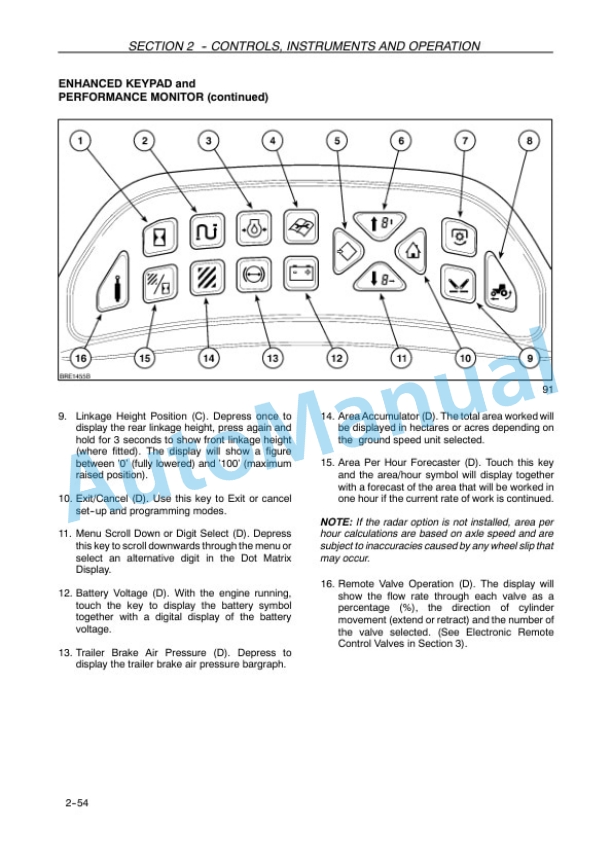 Alternative view of New Holland TS100A, TS110A, TS115A, TS125A, TS135A TS-A Plus Tractor Operation and Maintenance Manual 82999105