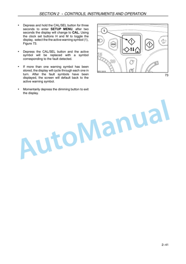Alternative view of New Holland TS100A, TS110A, TS115A, TS130A TS-A Delta Tractor Operation and Maintenance Manual 82999129