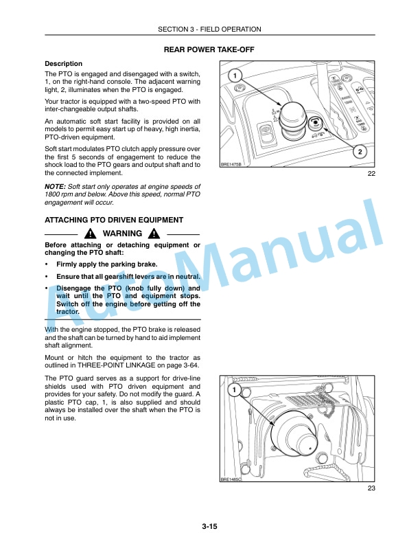 New Holland TS100A, TS115A, TS125A, TS135A Plus and Deluxe Model Operation and Maintenance Manual 82999233-3