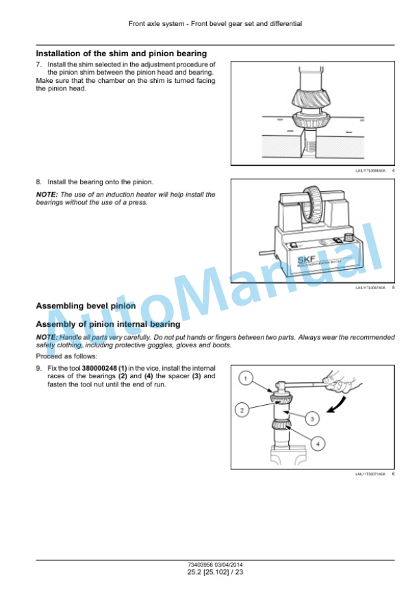 New Holland TS6000, TS6020, TS6030, TS6040 Sugar Cane Loader Service Manual 73403956-3