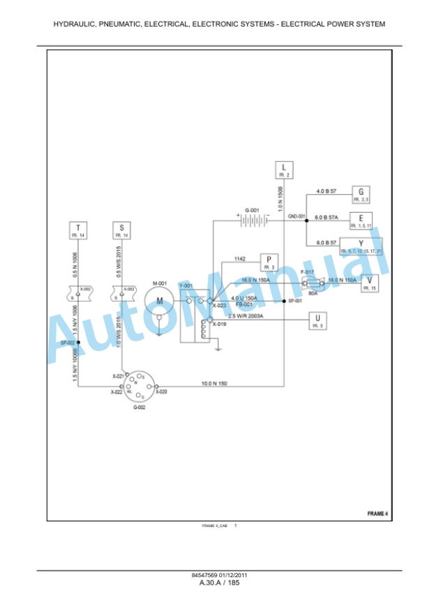 New Holland TS6020, TS6030, TS6030HC Tractor Service Manual 84547569-3