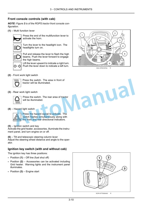 New Holland TS6.110, TS6.110HC, TS6.120, TS6.120HC, TS6.125, T6.140 Tier 3 Tractor Operation and Maintenance Manual 48042567-2