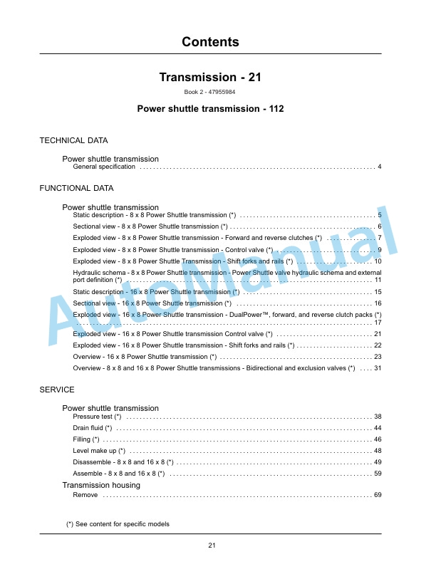 New Holland TS6.110, TS6.110HC, TS6.120, TS6.120HC, TS6.130, T6.140 Tier 4B Final Tractor Service Manual 47955992-2