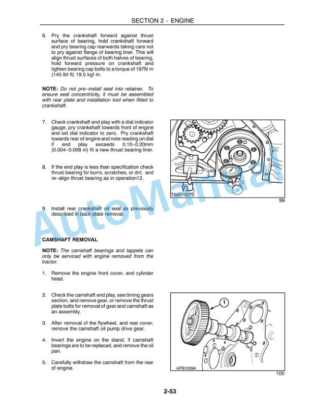 New Holland TS90, TS100, TS110 Repair Manual 86572174-3