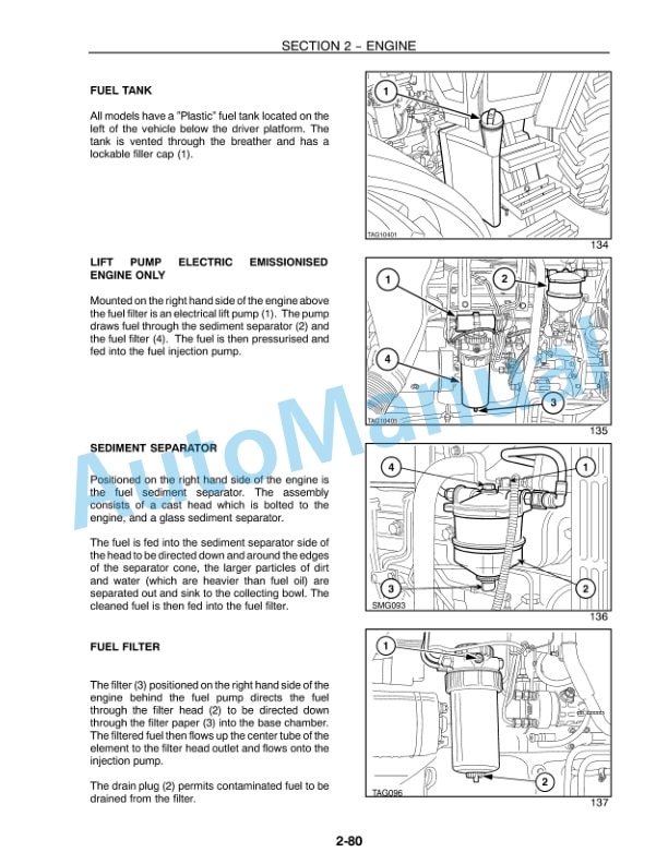 New Holland TS90, TS100, TS110 Repair Manual 86572174-4