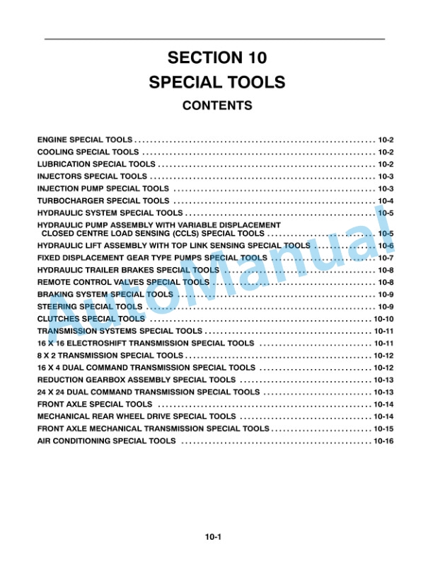 New Holland TS90, TS100, TS110 Repair Manual 86572182-2