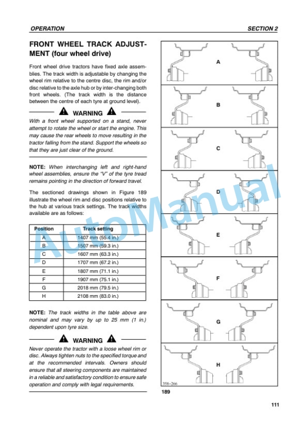 New Holland TS90, TS100, TS110, TS115 Tractor Operation and Maintenance Manual 6045339100-4