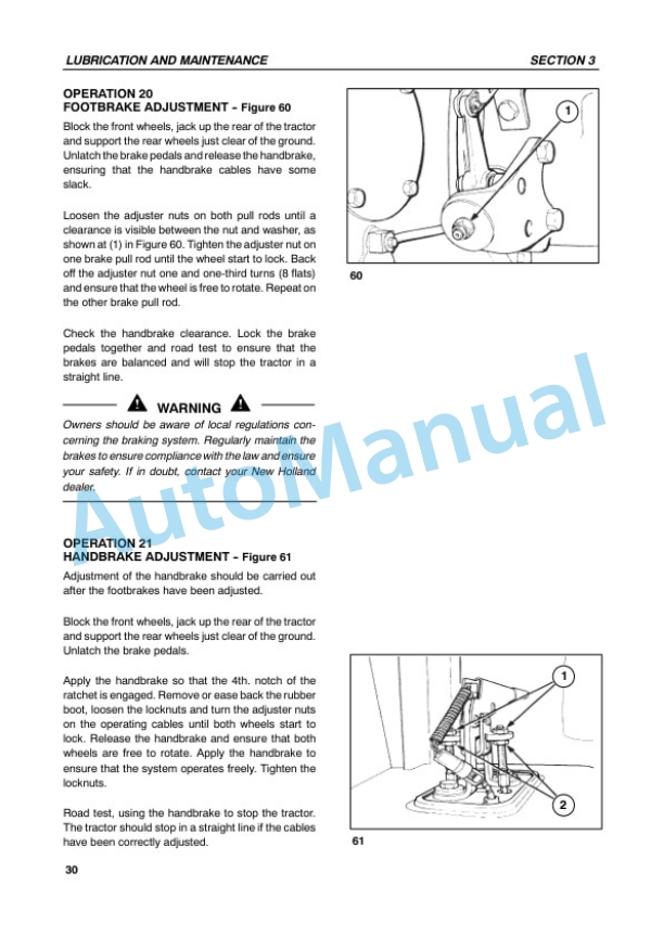 New Holland TS90, TS100, TS110, TS115 Tractor Operation and Maintenance Manual 6045339100-5