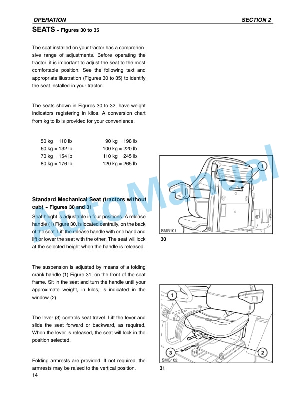 New Holland TS90, TS100, TS110, TS115 Tractor Operation and Maintenance Manual 86630281-2