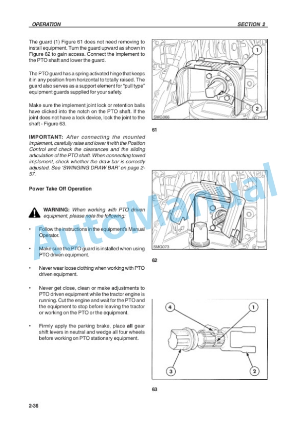 New Holland TS90, TS100, TS110, TS120 Tractor Operation and Maintenance Manual 73400916-3