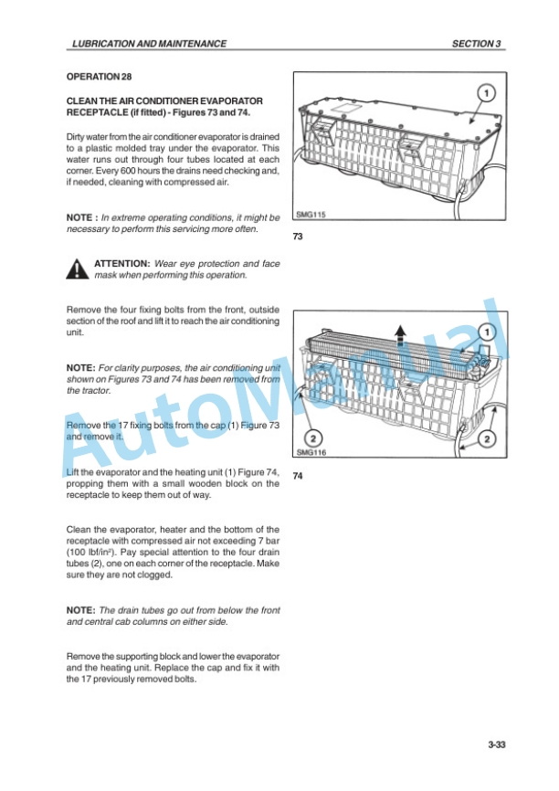 New Holland TS90, TS100, TS110, TS120 Tractor Operation and Maintenance Manual 73400916-5