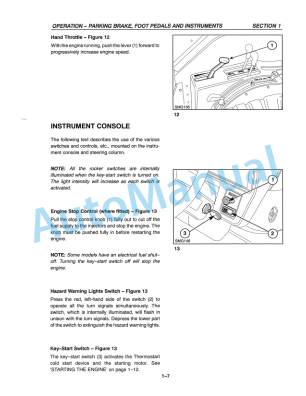 New Holland TS90, TS100, TS110 With EconoShift Trasmission Operation and Maintenance Manual 86562958-2